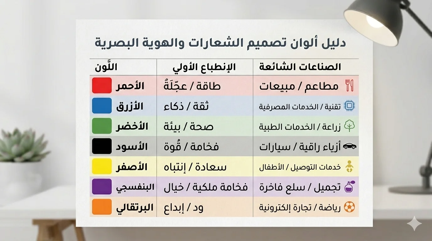 دليل الألوان في التصاميم
